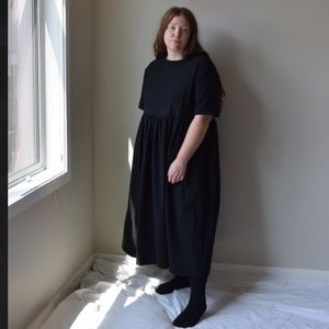 Millie and Lou Garden Dress in Black cotton